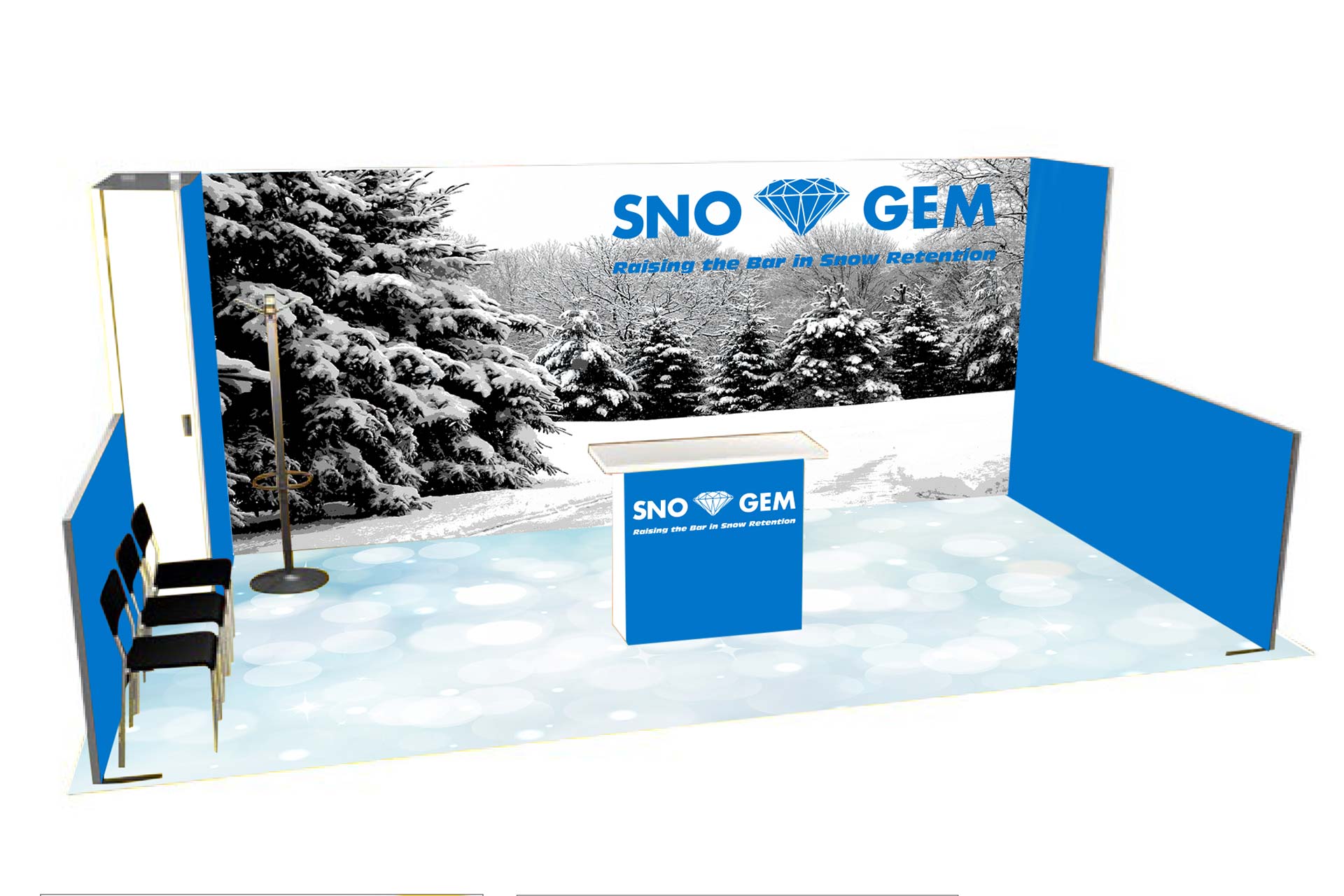 Sno Gem Trade Show Booth - Concept 3 Sno Gem Trade Show Booth - Concept 3